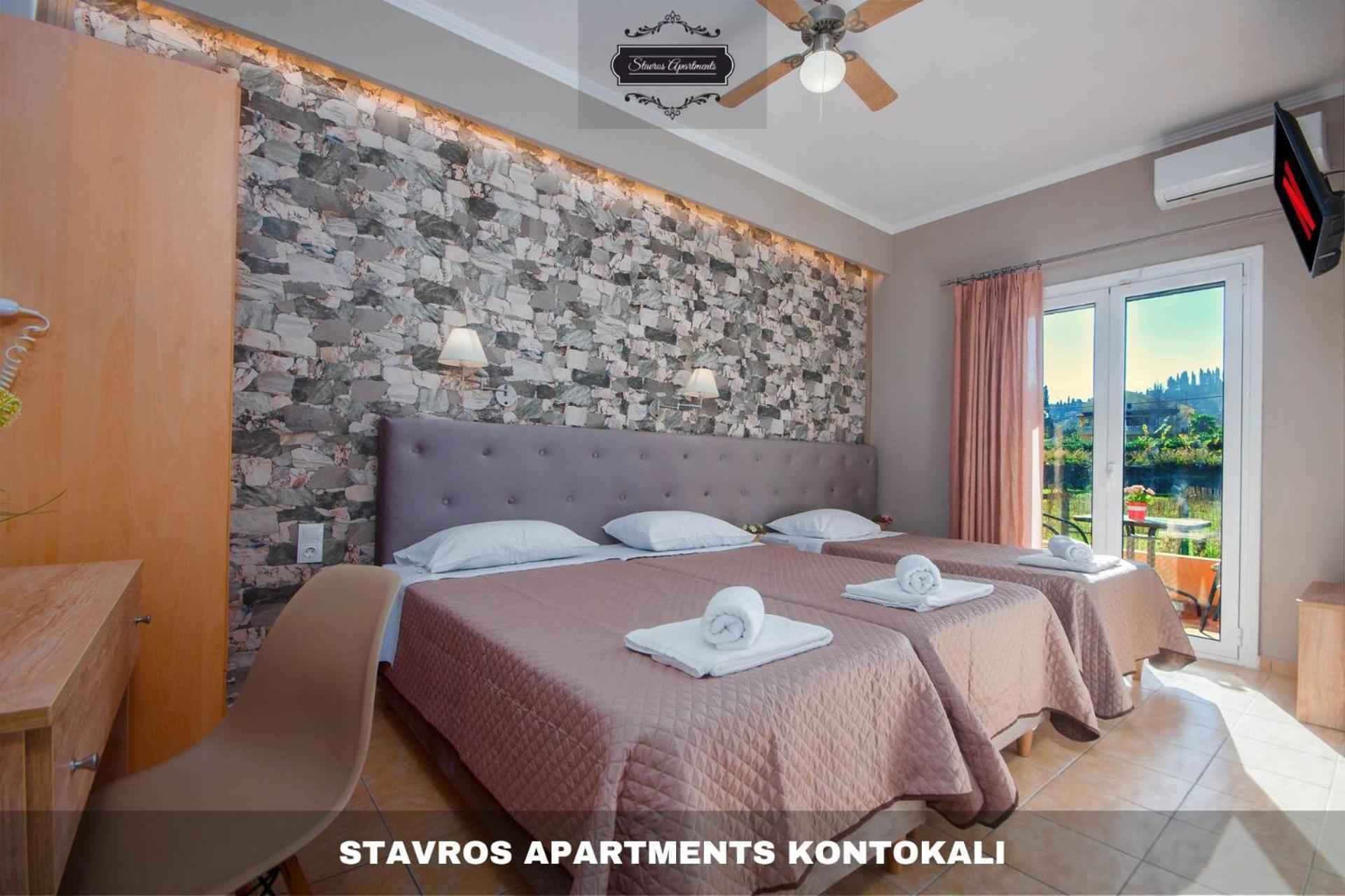 Stavros Apartments Kontokali Next To Gouvia Marina ภายนอก รูปภาพ